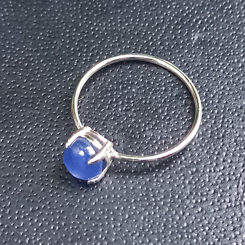 天然ブルースターサファイアのsilver925リング 11号 シルバーリング