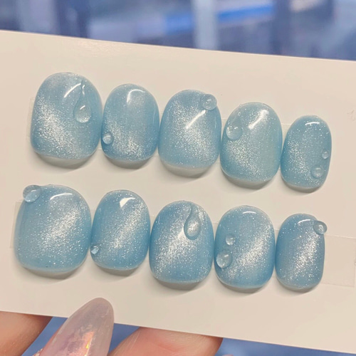 水滴マグネット】 マグネットネイル 水滴ネイル シンプルネイル カラー