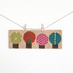 ４本の木（textile art ） 17枚目の画像