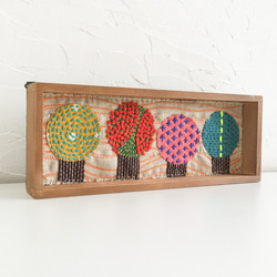 ４本の木（textile art ） 7枚目の画像