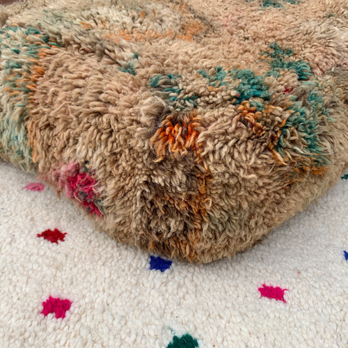 モロッコ ブジャド プフ クッションカバー クッション ラグ pouf 103
