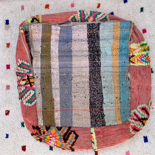 モロッコ ブジャド プフ クッションカバー クッション ラグ pouf 105