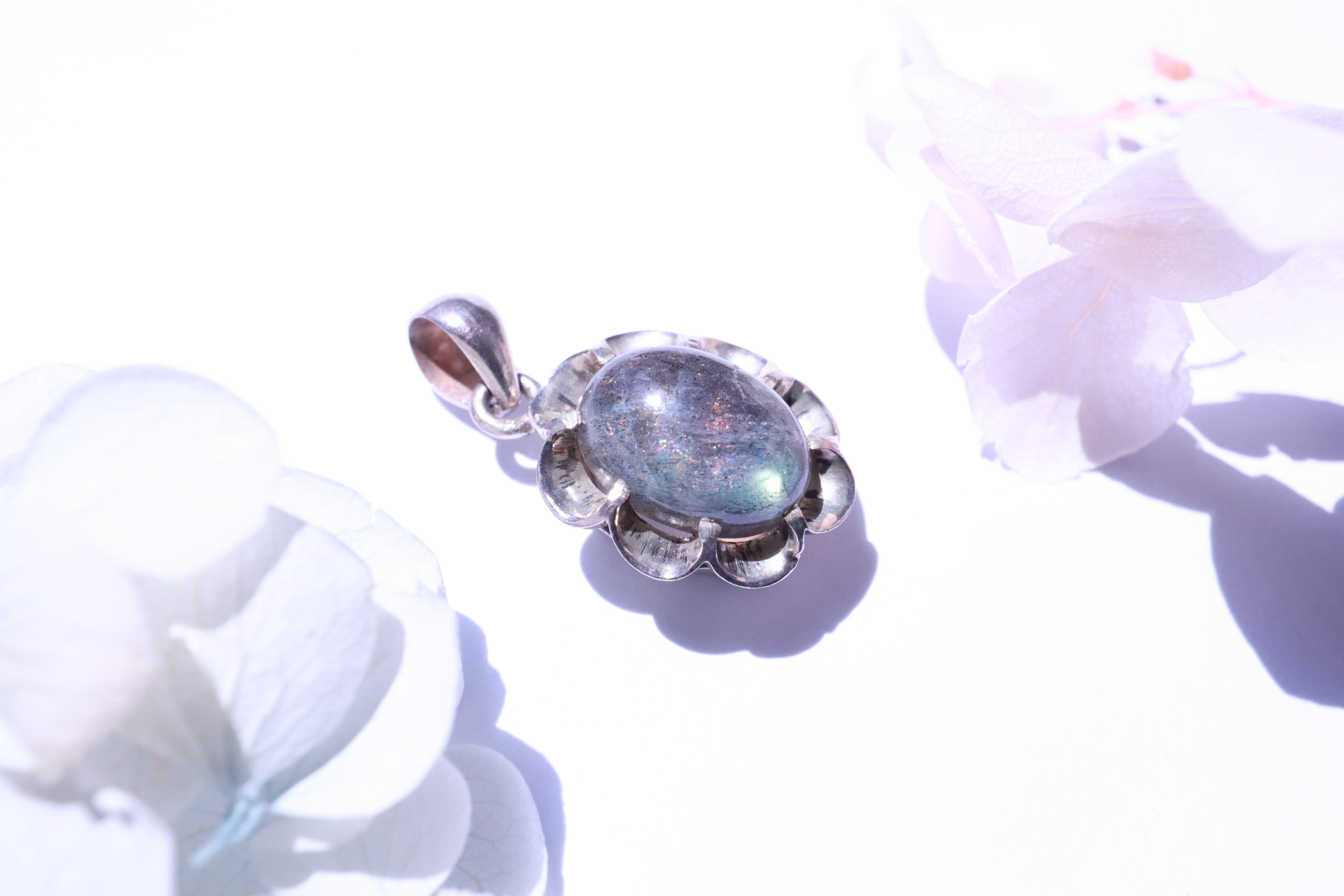 天然石 ラブラドライト Silver925 ペンダントトップ 5