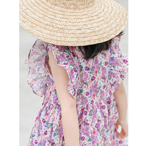 新品＊familiar キッズ ノースリーブ 花柄 ワンピース 100cm キッズ服 ノースリーブ ワンピース 花柄 100cm - メルカリ