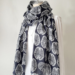 ウズベキスタン⭐︎カシミヤストール／マフラー ウズベキスタン直輸入 カシミヤ100% 刺繍ストール マフラー