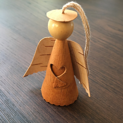 ♡エストニア作家木製置物木彫り天使北欧置物アーティスト北欧インテリアハンドメイド ♡エストニア作家木製置物木彫り天使北欧置物アーティスト北欧