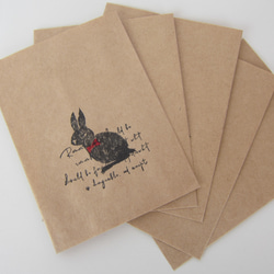 ミニ紙袋40枚（動物柄8種類×5枚）送料無料 3枚目の画像