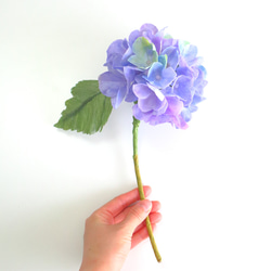 ＼本物みたいなペーパーフラワー／ 紫陽花 アジサイ 紙のお花｜手作り 造花 ｜フラワーギフトやインテリアにお勧め 1枚目の画像