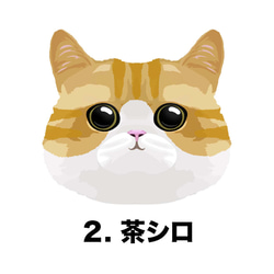 【 ねこ 猫 茶 毛色3色 特大顔 】スマホケース クリアソフトケース プレゼント iPhone&Android 3枚目の画像