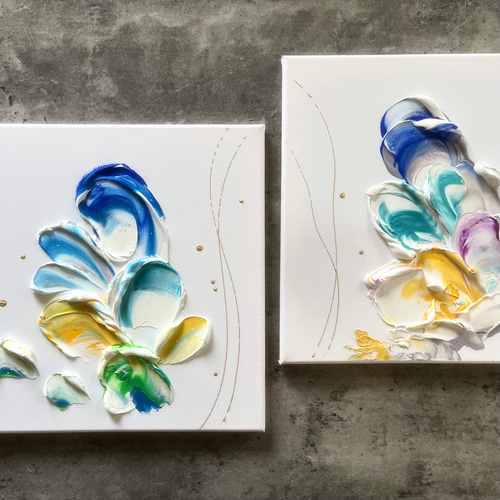現代アート　約30×30㎝　大きめ　モダン　絵画　原画　抽象画　アートパネル 現代アート 約30×30㎝ 大きめ モダン 絵画 原画 抽象画 アート