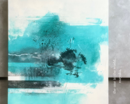 油絵　大きなあたまの植物　ユニークモダンアート 現代アート　大きめキャンバス 油絵 大きなあたまの植物 ユニークモダンアート 現代アート