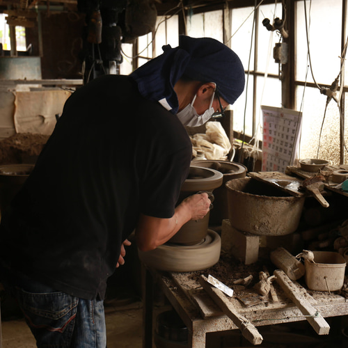 三河焼七輪9号 サナ（三河土の火皿 目皿） 丸網セット（大）