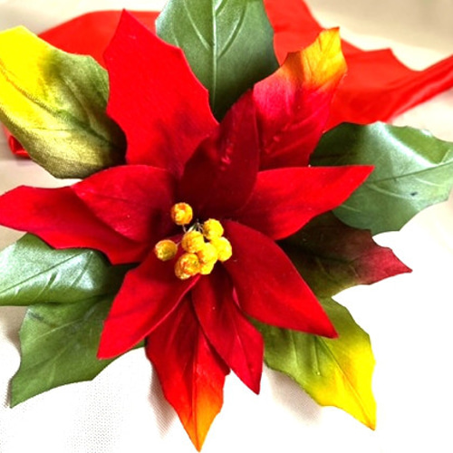 布花作品♡テーブルアレンジ 赤い薔薇♡クリスマスアレンジ クリスマス