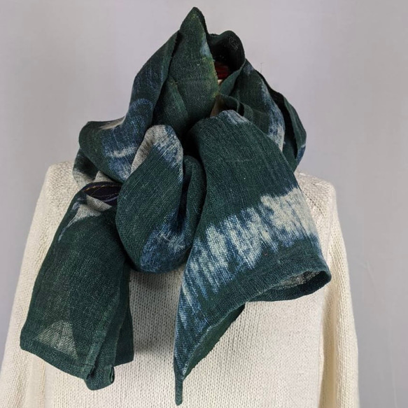 ヴィンテージ 日本蚊帳工業会 蚊帳 本麻 リメイク素材 ハギレ 襤褸