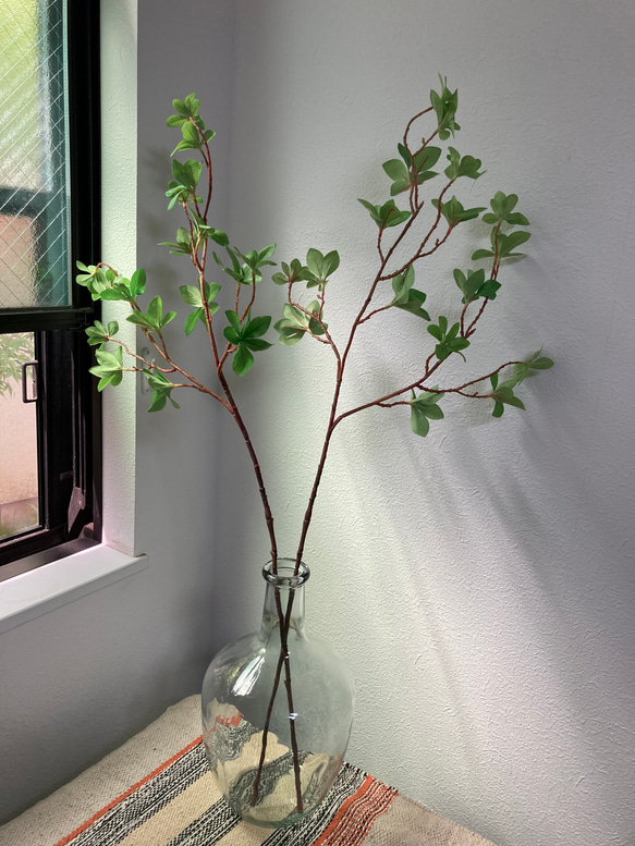 送料込み]ドウダンツツジ N7フェイクグリーン 2本 85cm 枝 アート