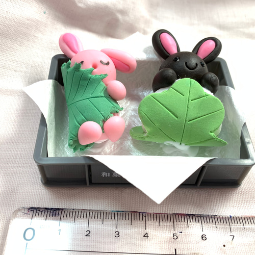 ☆桜餅うさぎちゃん＆柏餅うさぎちゃん その他置物 おり姫 通販