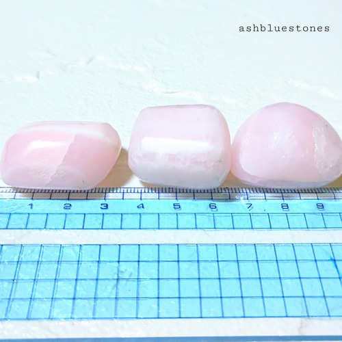 ペルー産ピンクマンガンカルサイト タンブル 幅約30mm前後 20g台