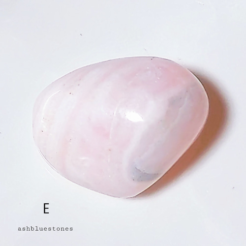 ペルー産ピンクマンガンカルサイト タンブル 幅約30mm前後 20g台