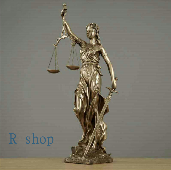 公平の女神 ギリシャ神話 置物 ヨーロッパ風 客間 玄関 工芸品 その他
