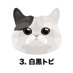 【 ねこ 猫 黒 毛色3色 左下デザイン 】スマホケース クリアソフトケース プレゼント iPhone&Android 4枚目の画像