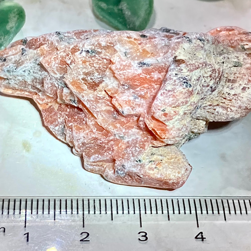 生命力の石 オレンジ カルサイト ラフストーン 原石 天然石 東洋占星術