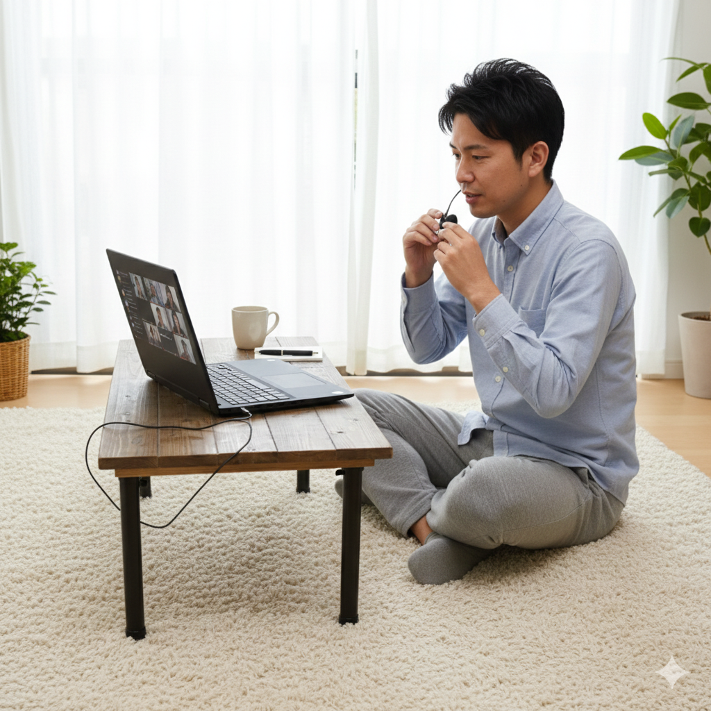 アンティーク　な風合い【ローテーブル90】折り畳み式