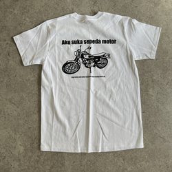 当店ロングセラー♪大人のバイクTシャツ！originalバックプリントTシャツ「SR」 5枚目の画像