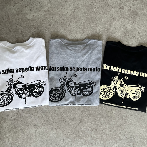 シャツ スーツ バック プリント 自転車 T カジュアル おしゃれ かわいい セクシー 大人 フロント・バックプリントTシャツ 8379[品番：XB000008733]｜G&L