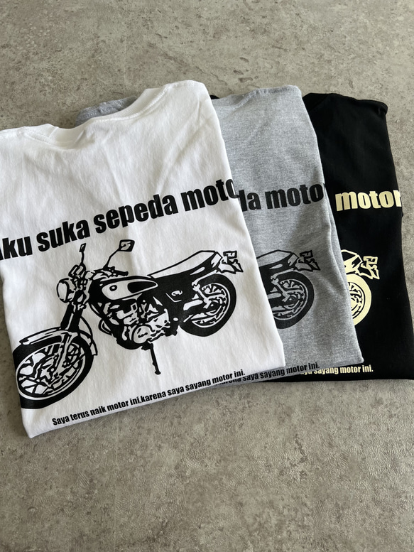 当店ロングセラー♪大人のバイクTシャツ！originalバックプリントTシャツ「SR」 2枚目の画像