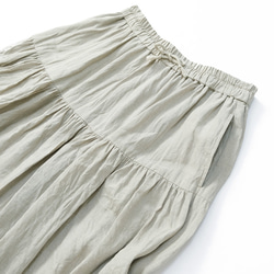 ✨30％OFF✨リネンティアードスカート vent blanc VBS221340 ヴァンブラン 麻スカート 6枚目の画像