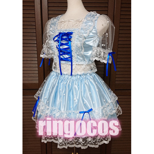 アイドル衣装 ピンク 水色 ハンドメイド （アイドル衣装 生誕祭