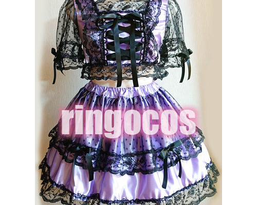 編み上げリボンロリータ ガーリーな黒のリボン編み上げロリータ | Fancy ☆World