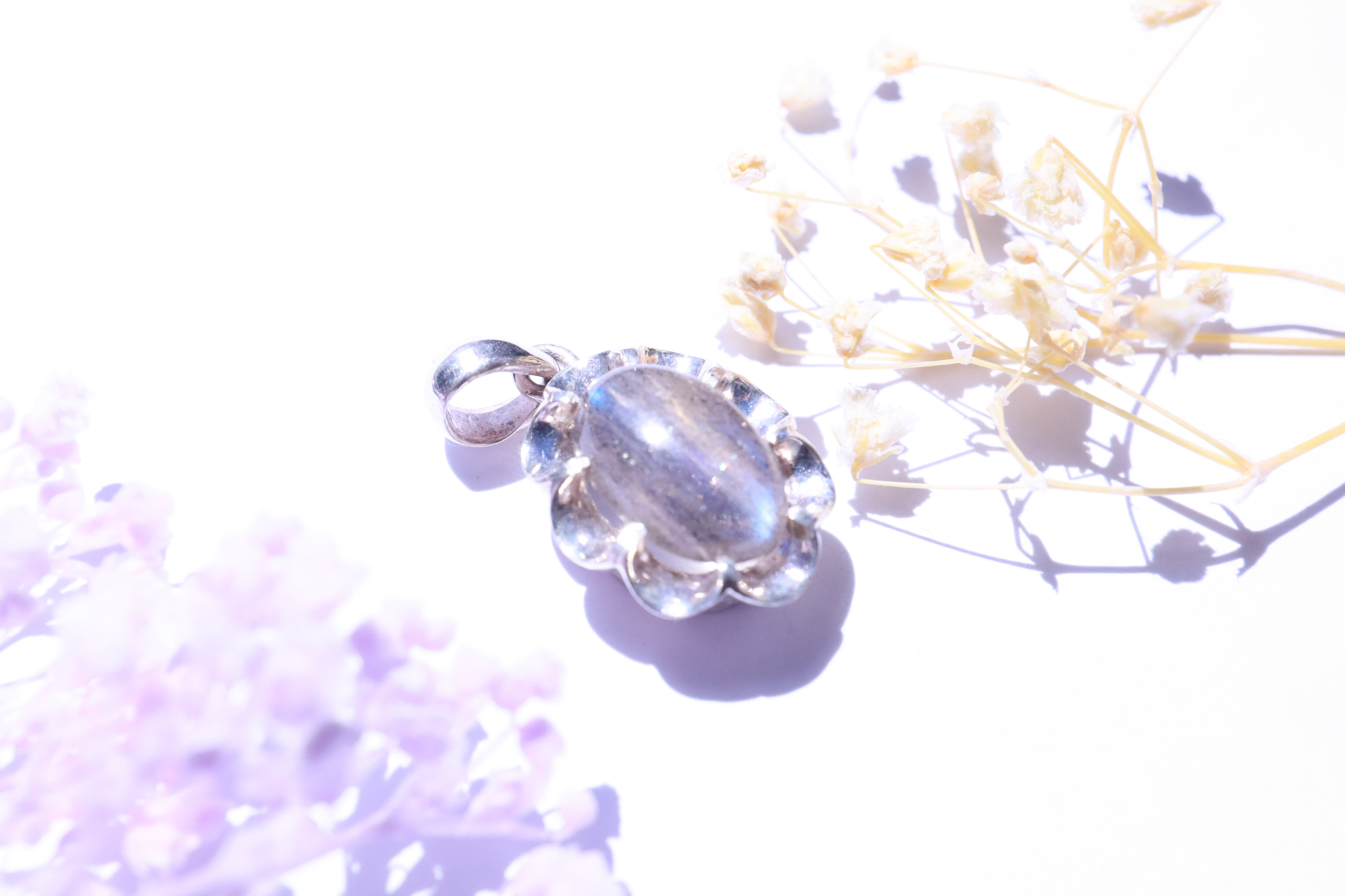 天然石 ラブラドライト Silver925 ペンダントトップ 6