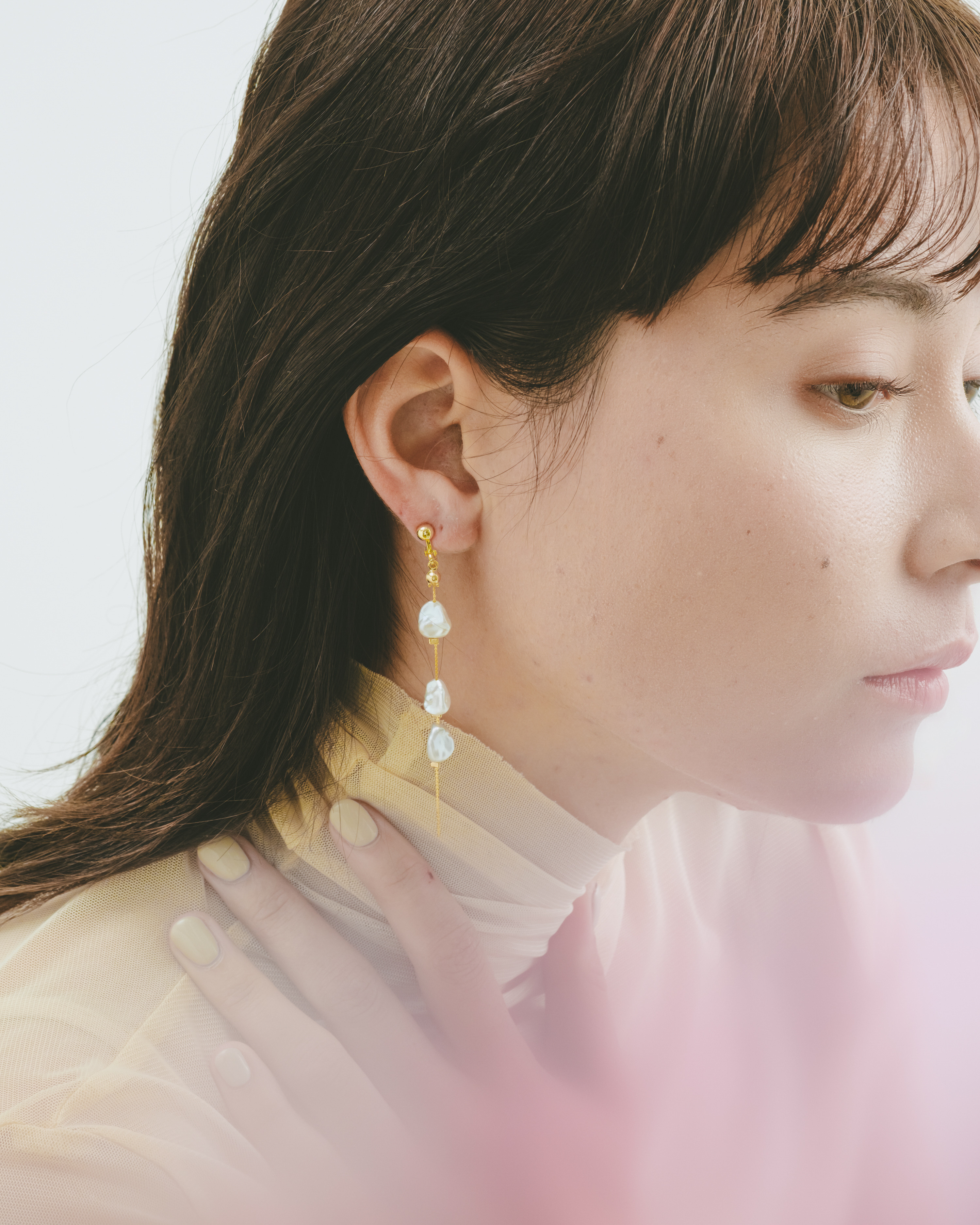 pearl asymmetry 淡水パール アシンメトリー ピアス イヤリング ウェディング ブライダル お呼ばれ