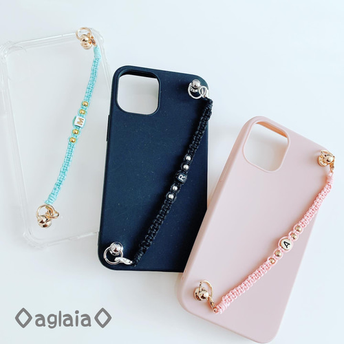 オーダーメイド ミサンガスマホチェーン イニシャル入り☆ その他