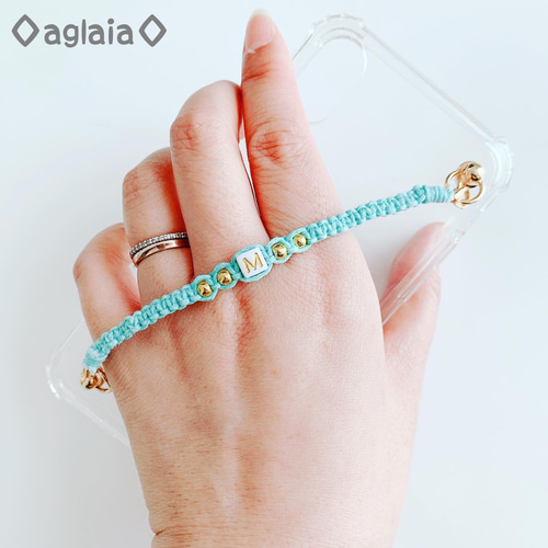 オーダーメイド ミサンガスマホチェーン イニシャル入り☆ その他