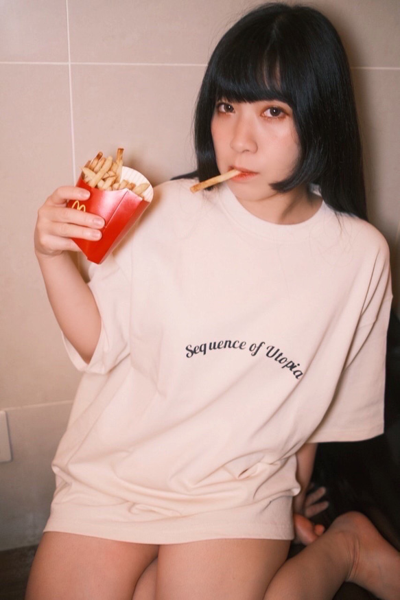 AM2:45 Tee オーバーサイズ　プリントTシャツ 4枚目の画像