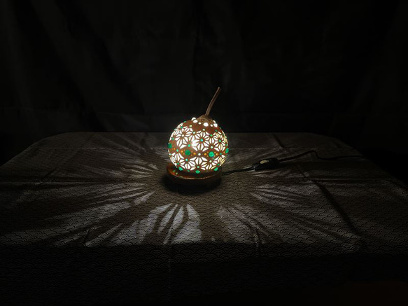 ミニひょうたんランプ《麻の葉ドームmini３》 5枚目の画像