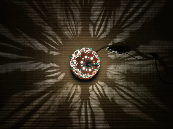 ミニひょうたんランプ《麻の葉ドームmini３》 10枚目の画像