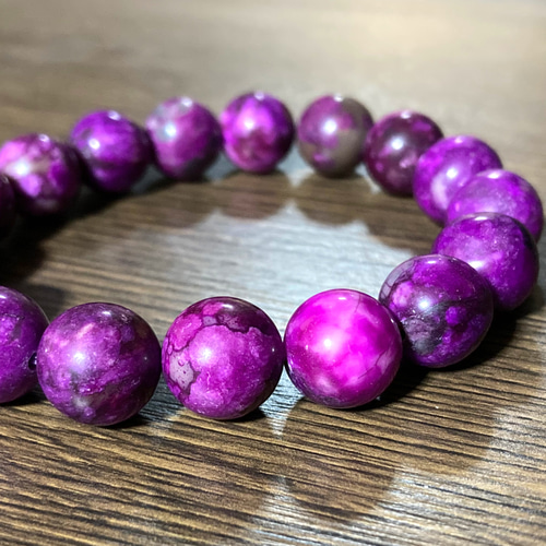 ピンクチャロアイトブレスレット12ミリ ピンクチャロアイト 約12mm ブレスレット ① 癒しのパワー