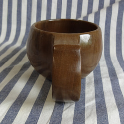 　朴の木の一木彫りコーヒーカップ 5枚目の画像