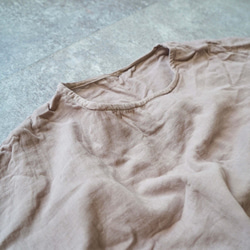 【福袋】ゆったりガーゼTシャツ/ピンクベージュ＋ジャンパースカート/生成り 5枚目の画像