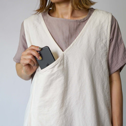【福袋】寬鬆紗布T卹/粉米色+毛衣裙/本色 第8張的照片