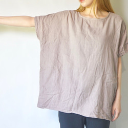 【福袋】寬鬆紗布T卹/粉米色+毛衣裙/本色 第6張的照片