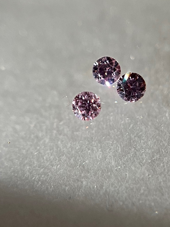 【ルース】ピンクダイヤモンドルース 約0.03ct(約2.0mm) 