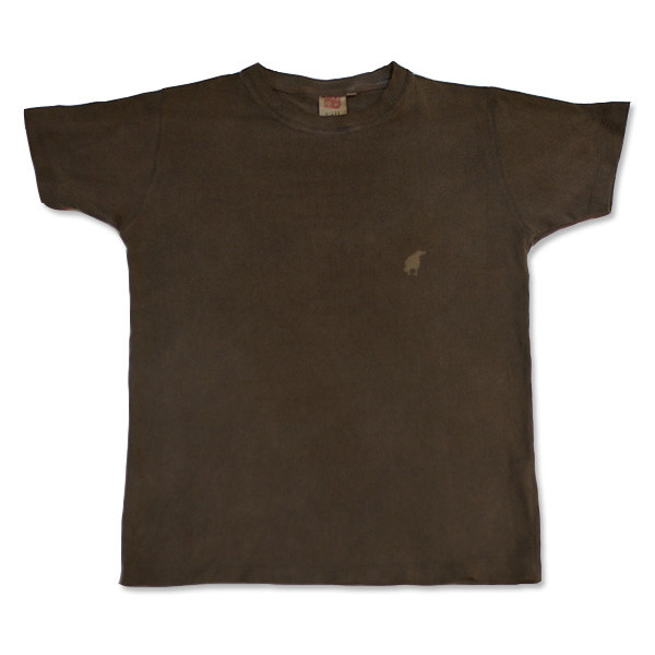 ヘンプコットンTシャツ（半袖）【闇夜に烏】 柿渋染め