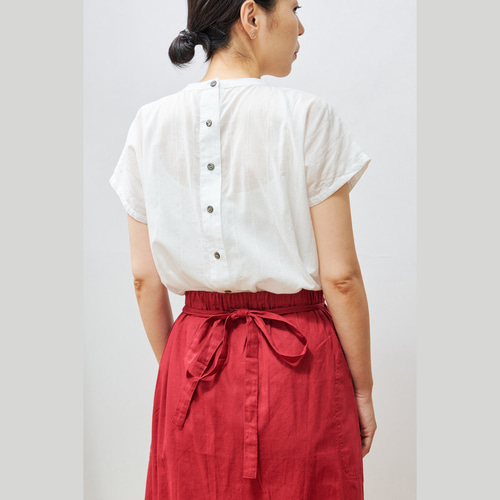 SALE】bighug バリコットンチューブスカート○マルーンムジ ロング  