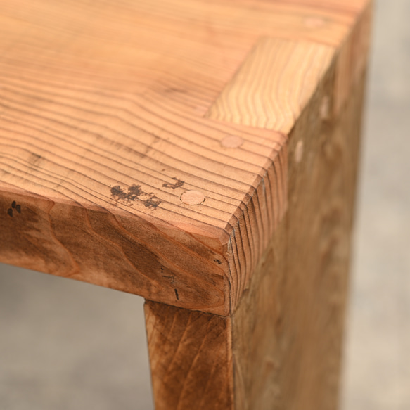 古材（杉材）で作ったテーブル・ベンチのセット　 15枚目の画像