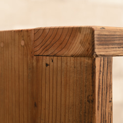 古材（杉材）で作ったテーブル・ベンチのセット　 8枚目の画像