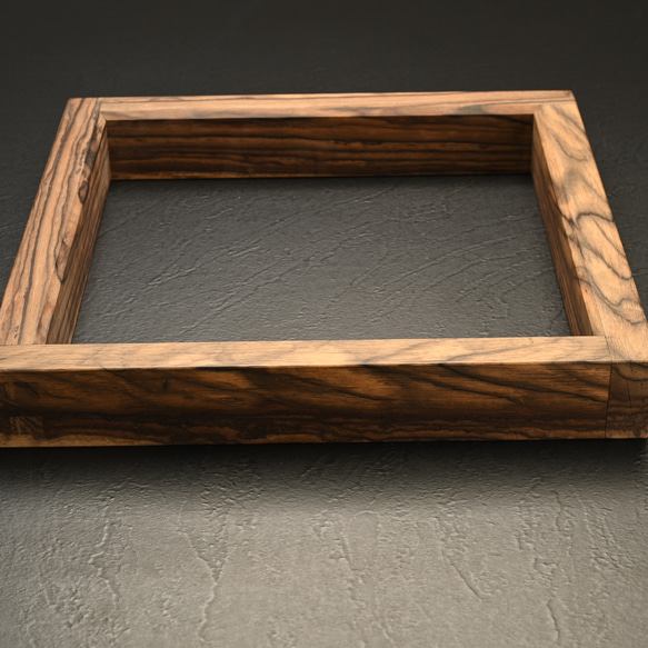 古材で作った 炉縁（ろぶち）　木材：黒柿 ろぶち 炉縁 です